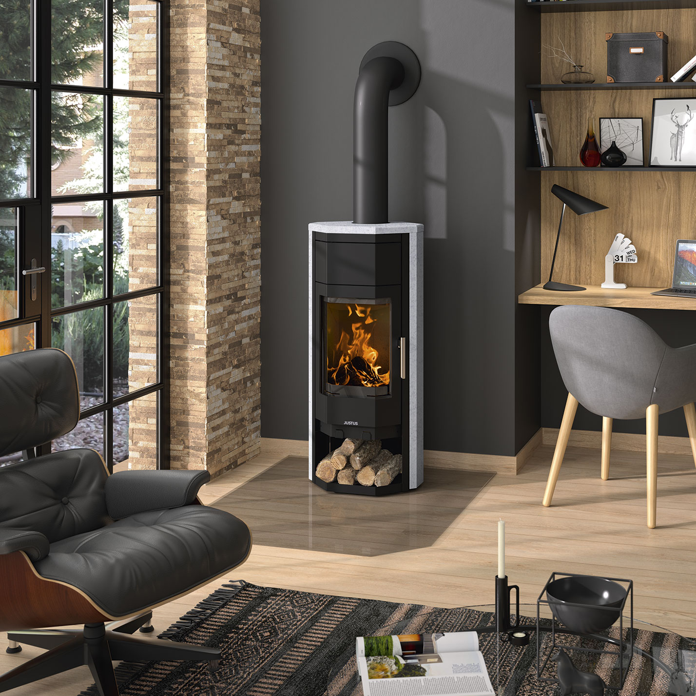 Schnellste und neueste Modelle für 2024 Wood stove 5 2.0 Usedom JUSTUS W+ Heizen 